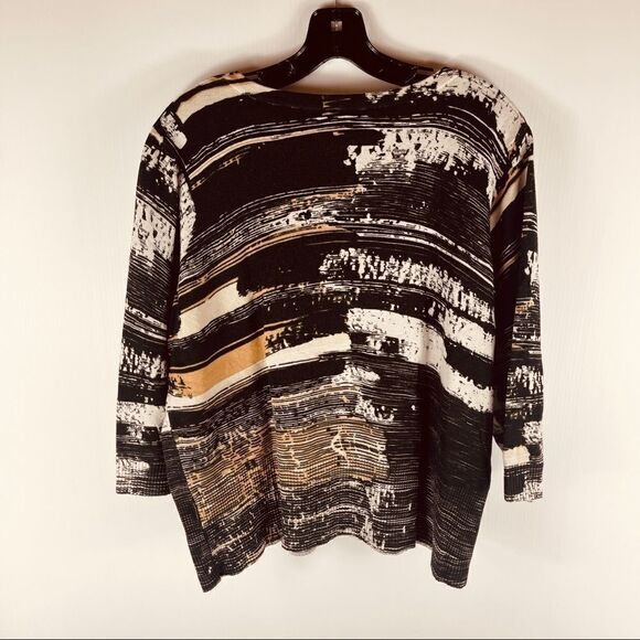 CYRUS Cardigan Long Sleeve Button Up Sweater Multi Color Print Women's Size 2X - Picture 3 of 8